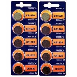 Sony CR1620 CR 1620 Lithium 3V Batteries pack 10