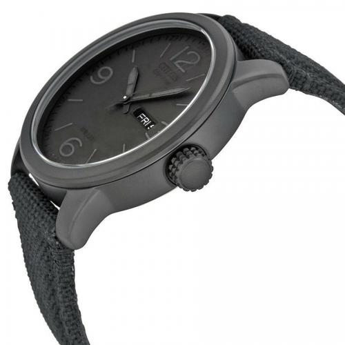 NEW Citizen Men's Black Canvas Eco Drive Watch - BM8475-00F