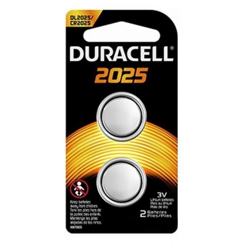 2 Pack Duracell CR2025 3 Volt Battery ECR2025 CR 2025 DL2025