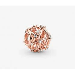 New Authentic Pandora 789240 Rose 14k Openwork Star Constellations Bead Charm