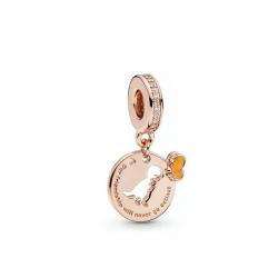 Authentic PANDORA Dinosaur & Butterfly Friendship Dangle Charm 788180C01