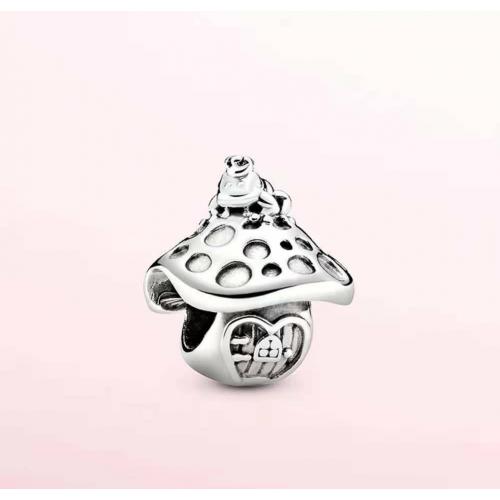 New Authentic Pandora Mushroom Frog Sterling Silver Charm 798558C00