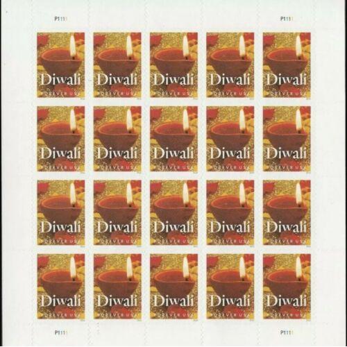USPS Forever First Class (20 Stamps Per Page, 2 Pages) 40 Diwali Forever stamps