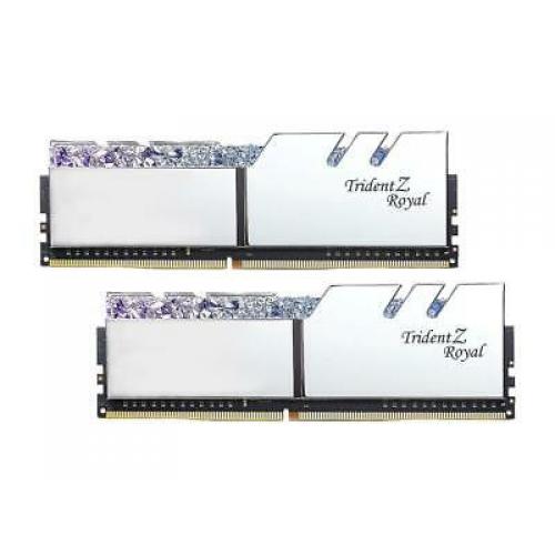 G.SKILL Trident Z Royal Series Silver 16GB (2 x 8GB) 288-Pin RGB DDR4 4000MHz
