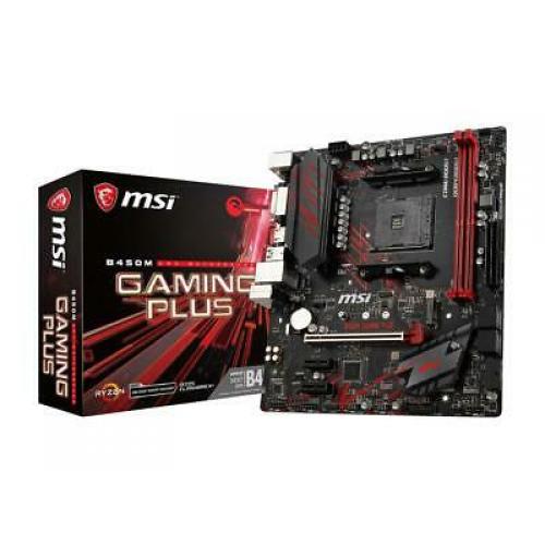 MSI B450M GAMING PLUS AM4 AMD B450 SATA 6Gb/s USB 3.1 HDMI Micro ATX AMD