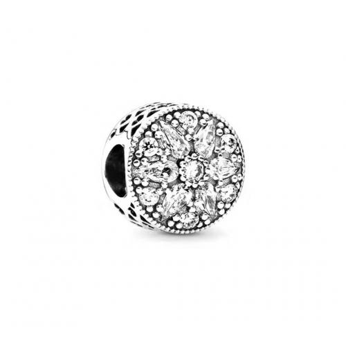 New Authentic Pandora Silver Charm Radiant Bloom Clear Bead 791762