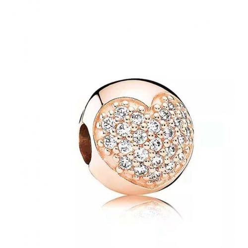 New Authentic Pandora Rose Gold Love of My Life Clip Charm  781053CZ