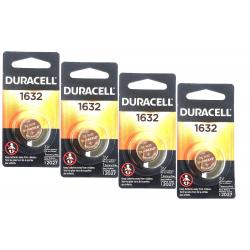 4 Pcs Fresh Duracell Lithium Battery ECR1632 CR1632 DL 1632 3V Batteries
