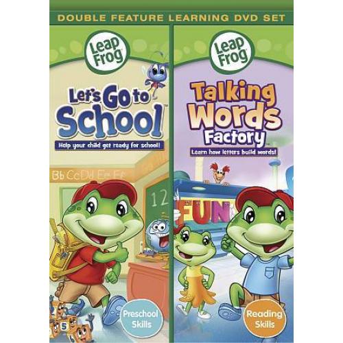 LeapFrog: Let's Go to School & Talking Words Factory DVD, New, Free shipping