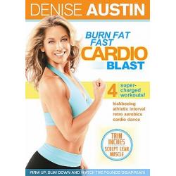 Denise Austin - Burn Fat Fast Cardio Blast (DVD) New, Free Shipping