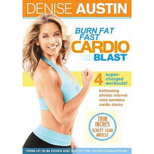 Denise Austin - Burn Fat Fast Cardio Blast (DVD) New, Free Shipping