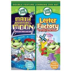 Leapfrog: Math Adenture to the Moon, Letter Factory DVD, New, Free shipping
