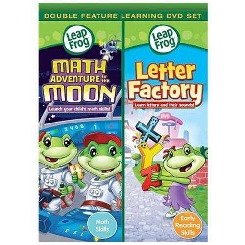 Leapfrog: Math Adenture to the Moon, Letter Factory DVD, New, Free shipping