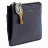 MARC JACOBS Saffiano Leather Wallet - Navy Blue