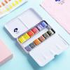 12 Colors Paul Rubens Watercolor Paint Artist Grade Solid Cakes Travel Set