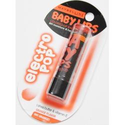 3 x Maybelline New York Baby Lips Balm Electro, Oh Orange