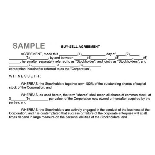 Selling Business Agreement Template