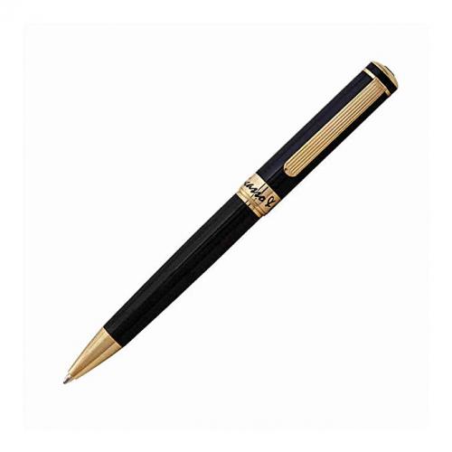 PICASSO AND CO Gold/Black Lacquer Ballpoint Pen